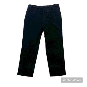 Talbots RSVP black 12 P jacquard patterned pants #